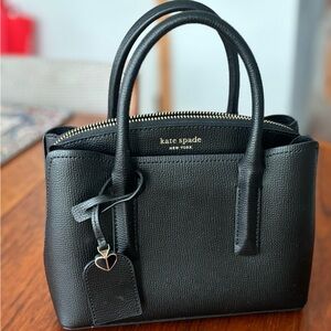 Black Kate Spade Margaux Leather Mini Satchel Bag.  EUC.
